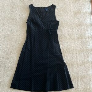 Ann Taylor black striped dress